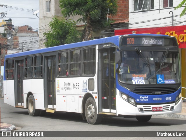 Capital do Agreste Transporte Urbano 1455 na cidade de Caruaru, Pernambuco, Brasil, por Matheus Lex. Número da foto: #7793776.