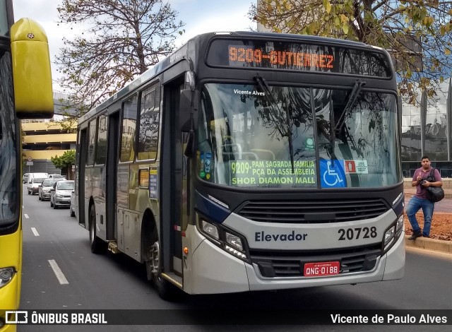 SM Transportes 20728 na cidade de Belo Horizonte, Minas Gerais, Brasil, por Vicente de Paulo Alves. ID da foto: 7794025.