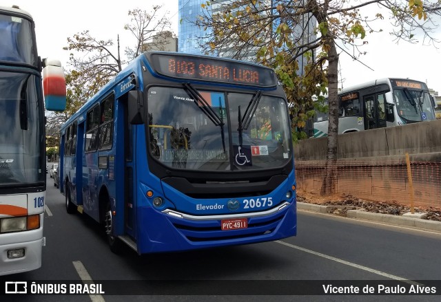 Viação Globo 20675 na cidade de Belo Horizonte, Minas Gerais, Brasil, por Vicente de Paulo Alves. Número da foto: #7794057.