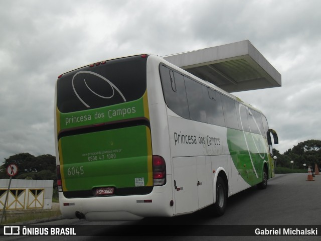 Expresso Princesa dos Campos 6045 na cidade de Ponta Grossa, Paraná, Brasil, por Gabriel Michalski. ID da foto: 7794424.