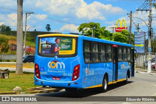 JTP Transportes 01.031 na cidade de Embu das Artes, São Paulo, Brasil, por Eduardo Ribeiro. Número da foto: #7852399.