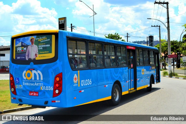 JTP Transportes 01.036 na cidade de Embu das Artes, São Paulo, Brasil, por Eduardo Ribeiro. ID da foto: 7852430.