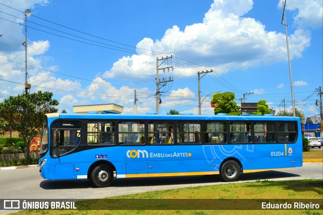 JTP Transportes 01.034 na cidade de Embu das Artes, São Paulo, Brasil, por Eduardo Ribeiro. ID da foto: 7852423.