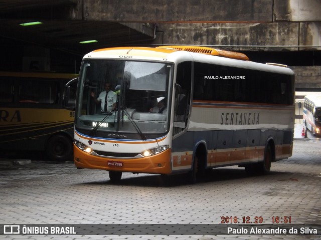 Viação Sertaneja 710 na cidade de Belo Horizonte, Minas Gerais, Brasil, por Paulo Alexandre da Silva. ID da foto: 7852380.