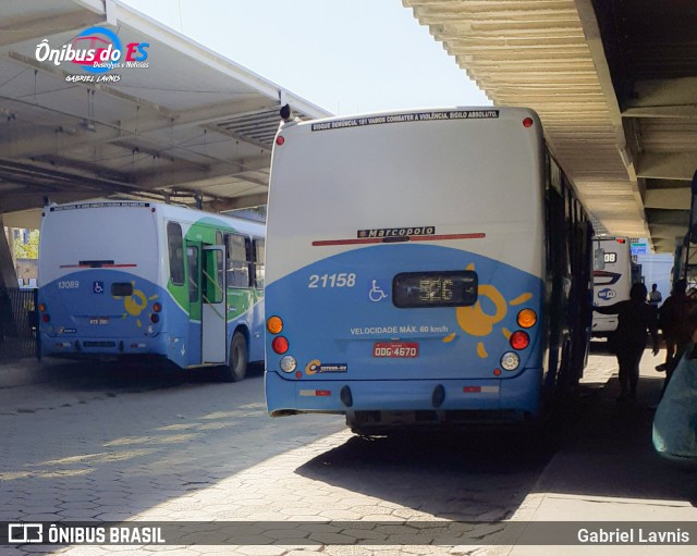 Santa Zita Transportes Coletivos 21158 na cidade de Vila Velha, Espírito Santo, Brasil, por Gabriel Lavnis. Número da foto: #7850046.