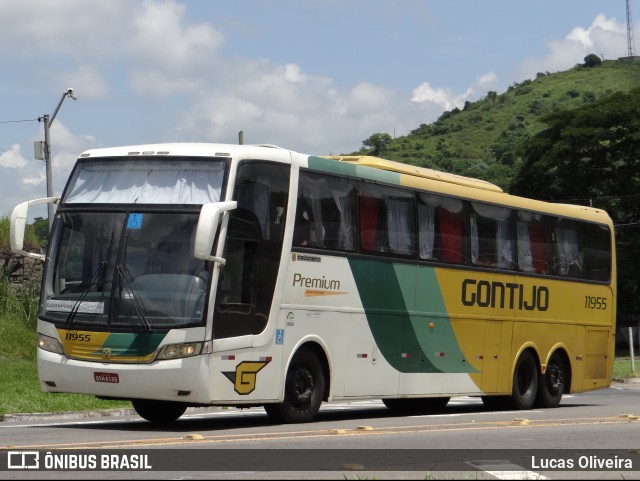 Empresa Gontijo de Transportes 11955 na cidade de Sapucaia, Rio de Janeiro, Brasil, por Lucas Oliveira. Número da foto: #7851501.