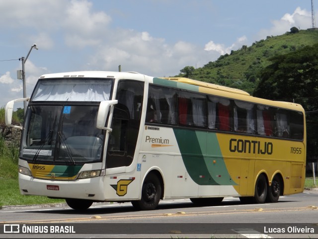 Empresa Gontijo de Transportes 11955 na cidade de Sapucaia, Rio de Janeiro, Brasil, por Lucas Oliveira. ID da foto: 7851501.