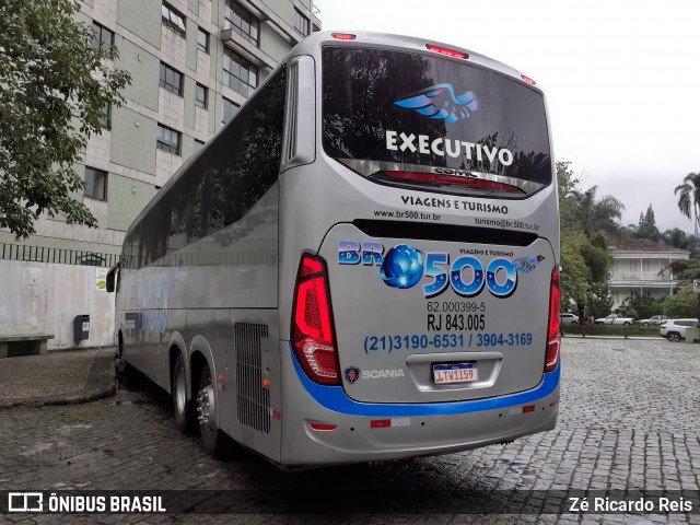 BR-500 Viagens e Turismo RJ 843.005 na cidade de Petrópolis, Rio de Janeiro, Brasil, por Zé Ricardo Reis. ID da foto: 7850980.