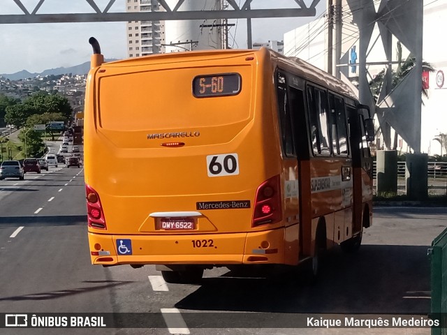 Transporte Suplementar de Belo Horizonte 1022 na cidade de Belo Horizonte, Minas Gerais, Brasil, por Kaique Marquês Medeiros . Número da foto: #7850348.