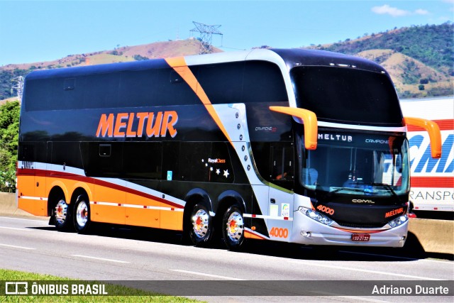 Meltur - Meleiro Turismo 4000 na cidade de Roseira, São Paulo, Brasil, por Adriano Duarte. ID da foto: 7852865.