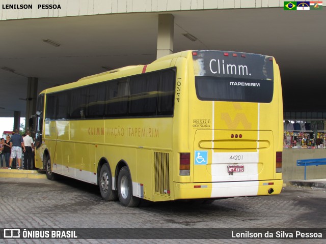 Viação Itapemirim 44201 na cidade de Caruaru, Pernambuco, Brasil, por Lenilson da Silva Pessoa. ID da foto: 7852922.