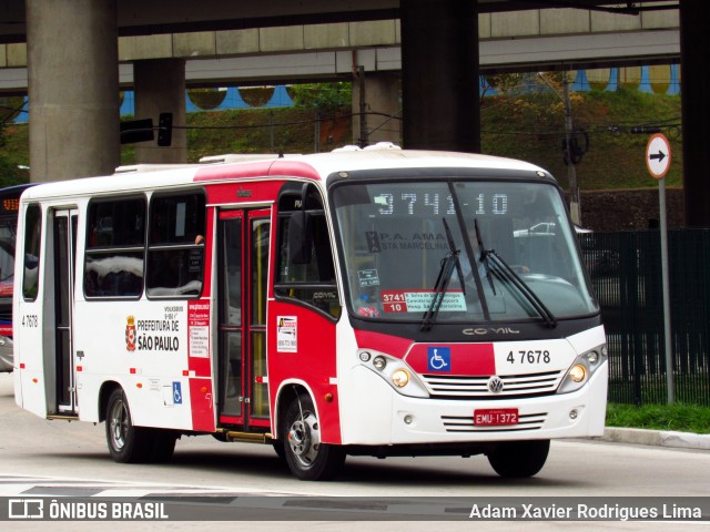 Pêssego Transportes 4 7678 na cidade de São Paulo, São Paulo, Brasil, por Adam Xavier Rodrigues Lima. Número da foto: #7851051.