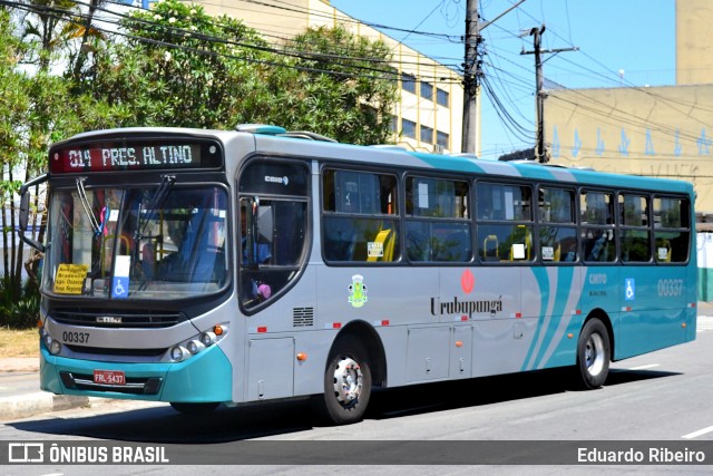 Auto Viação Urubupungá 00337 na cidade de Osasco, São Paulo, Brasil, por Eduardo Ribeiro. Número da foto: #7852153.