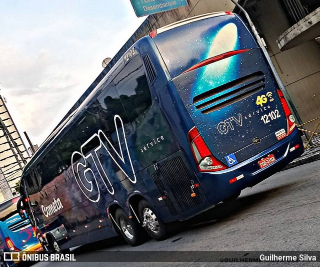 Viação Cometa 12102 na cidade de Santos, São Paulo, Brasil, por Guilherme Silva. Número da foto: #7853561.