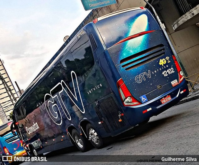 Viação Cometa 12102 na cidade de Santos, São Paulo, Brasil, por Guilherme Silva. ID da foto: 7853561.