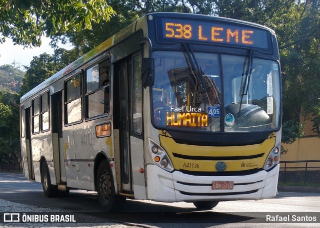 Real Auto Ônibus A41136 na cidade de Rio de Janeiro, Rio de Janeiro, Brasil, por Rafael Santos. ID da foto: 7854714.