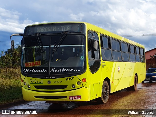 TCA - Transportes Coletivos Anápolis 2547 na cidade de Santo Antônio do Descoberto, Goiás, Brasil, por William Gabriel. Número da foto: #7853604.