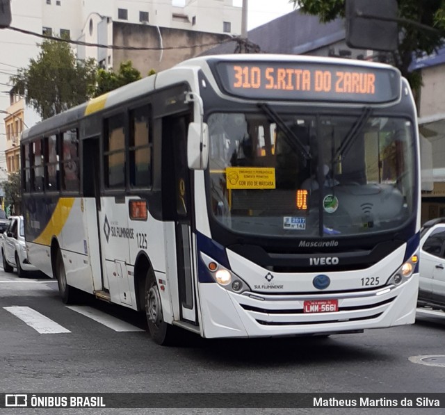 Viação Sul Fluminense 1225 na cidade de Volta Redonda, Rio de Janeiro, Brasil, por Matheus Martins da Silva. ID da foto: 7853372.