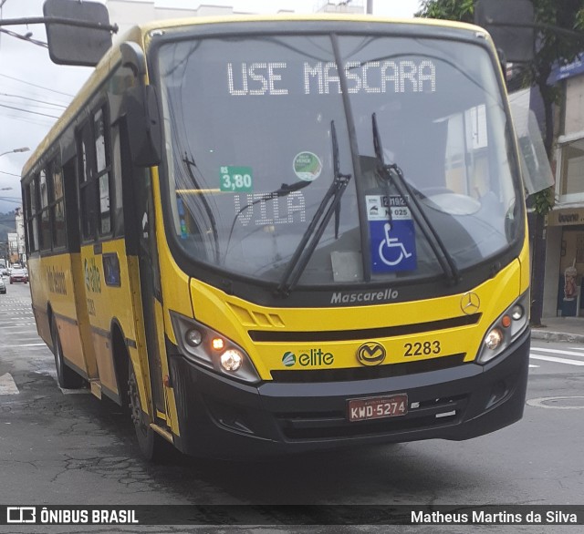 Viação Elite 2283 na cidade de Volta Redonda, Rio de Janeiro, Brasil, por Matheus Martins da Silva. Número da foto: #7853455.