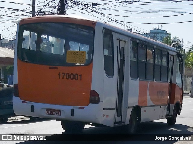 Viação Redentor 170001 na cidade de Rio de Janeiro, Rio de Janeiro, Brasil, por Jorge Gonçalves. ID da foto: 7854948.