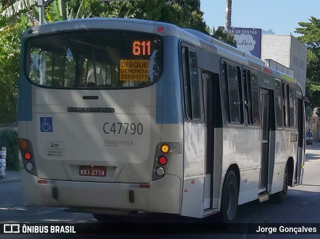 Viação Redentor C47790 na cidade de Rio de Janeiro, Rio de Janeiro, Brasil, por Jorge Gonçalves. ID da foto: 7854943.