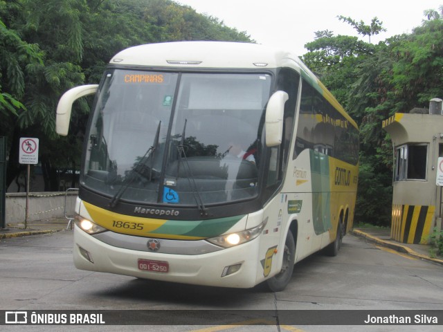 Empresa Gontijo de Transportes 18635 na cidade de São Paulo, São Paulo, Brasil, por Jonathan Silva. ID da foto: 7854541.