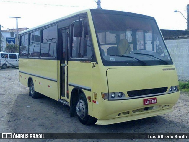 França Transportes e Turismo 34 na cidade de Rio Grande, Rio Grande do Sul, Brasil, por Luis Alfredo Knuth. Número da foto: #7857942.
