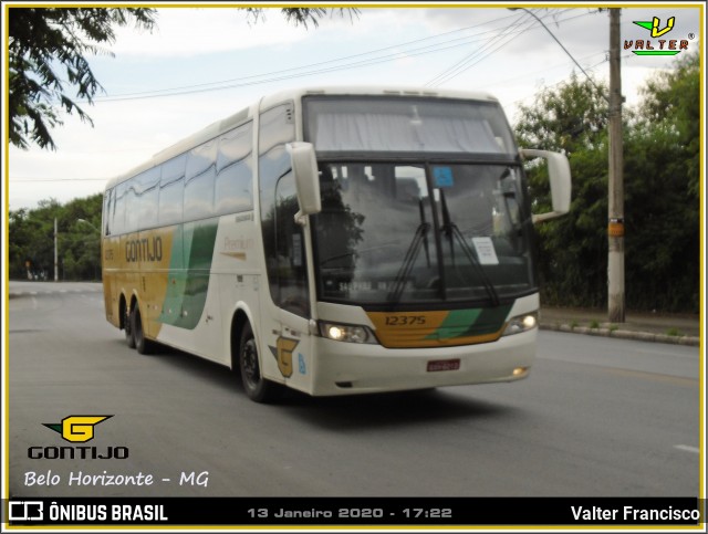 Empresa Gontijo de Transportes 12375 na cidade de Belo Horizonte, Minas Gerais, Brasil, por Valter Francisco. Número da foto: #7857687.
