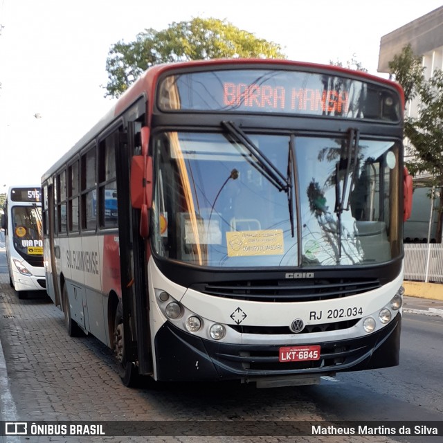 Viação Sul Fluminense RJ 202.034 na cidade de Volta Redonda, Rio de Janeiro, Brasil, por Matheus Martins da Silva. Número da foto: #7856892.
