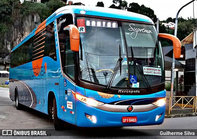 Litorânea Transportes Coletivos 5872 na cidade de Santos, São Paulo, Brasil, por Guilherme Silva. ID da foto: 7858344.