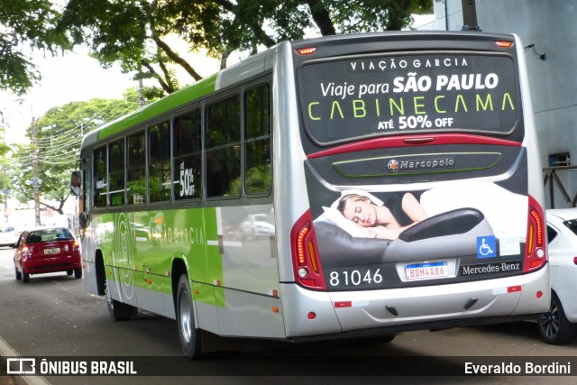 Viação Garcia 81046 na cidade de Maringá, Paraná, Brasil, por Everaldo Bordini. Número da foto: #7856417.