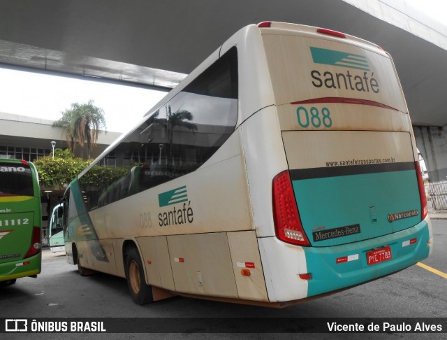 Santa Fé Transportes 088 na cidade de Belo Horizonte, Minas Gerais, Brasil, por Vicente de Paulo Alves. ID da foto: 7859809.