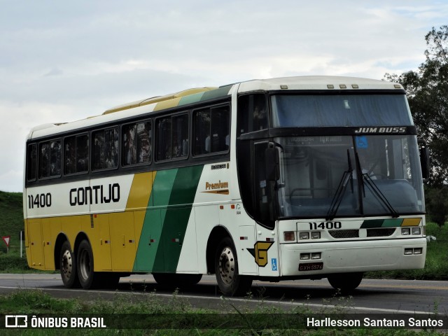 Empresa Gontijo de Transportes 11400 na cidade de Vitória da Conquista, Bahia, Brasil, por Harllesson Santana Santos. ID da foto: 7860410.