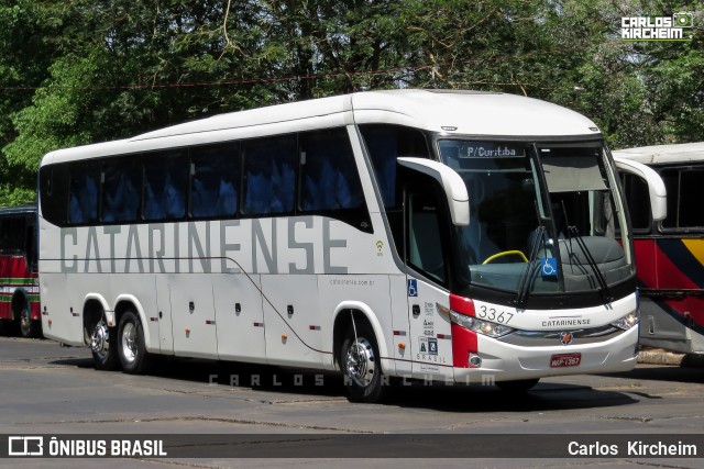 Auto Viação Catarinense 3367 na cidade de Asunción, Paraguai, por Carlos Kircheim. ID da foto: 7862218.