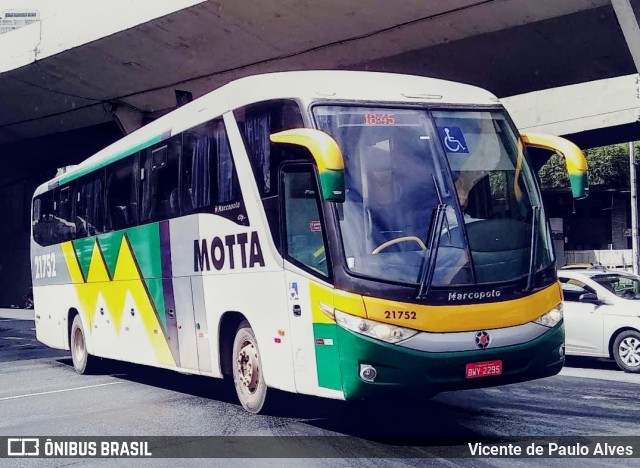 Viação Motta 21752 na cidade de Belo Horizonte, Minas Gerais, Brasil, por Vicente de Paulo Alves. ID da foto: 7862146.