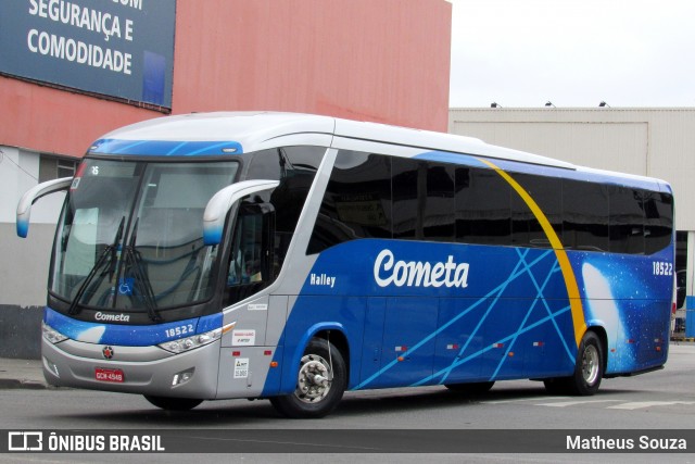 Viação Cometa 18522 na cidade de Rio de Janeiro, Rio de Janeiro, Brasil, por Matheus Souza. ID da foto: 7859895.