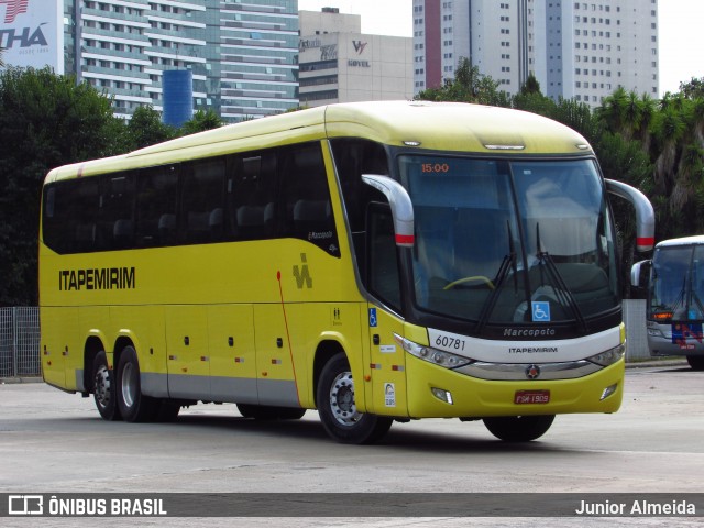 Viação Itapemirim 60781 na cidade de Curitiba, Paraná, Brasil, por Junior Almeida. ID da foto: 7860919.