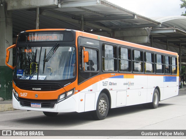 Itamaracá Transportes 1.657 na cidade de Paulista, Pernambuco, Brasil, por Gustavo Felipe Melo. ID da foto: 7859049.