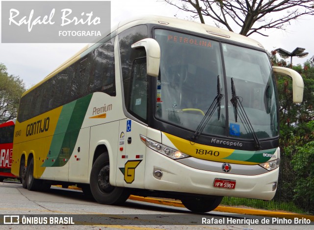 Empresa Gontijo de Transportes 18140 na cidade de São Paulo, São Paulo, Brasil, por Rafael Henrique de Pinho Brito. ID da foto: 7863524.