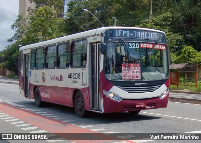 Transurb AE-32008 na cidade de Belém, Pará, Brasil, por Yuri Ferreira Marinho. ID da foto: 7862724.