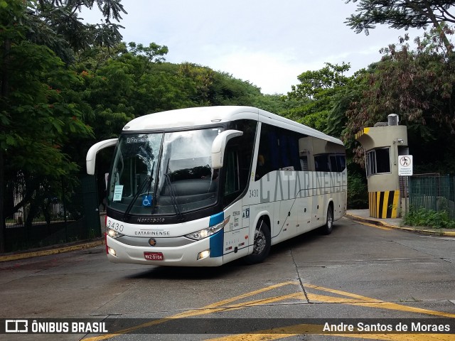 Auto Viação Catarinense 3430 na cidade de São Paulo, São Paulo, Brasil, por Andre Santos de Moraes. Número da foto: #7864276.