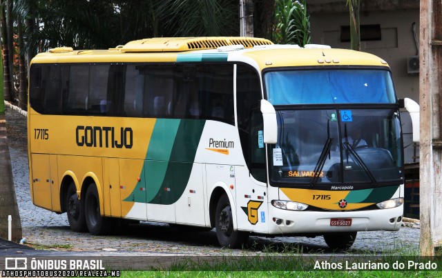 Empresa Gontijo de Transportes 17115 na cidade de Manhuaçu, Minas Gerais, Brasil, por Athos Lauriano do Prado. Número da foto: #7864865.