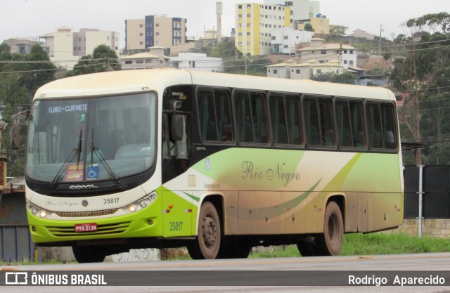 Rio Negro Fretamento e Turismo 35817 na cidade de Conselheiro Lafaiete, Minas Gerais, Brasil, por Rodrigo  Aparecido. ID da foto: 7864005.