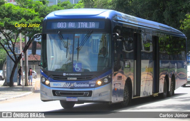 HP Transportes Coletivos 20801 na cidade de Goiânia, Goiás, Brasil, por Carlos Júnior. Número da foto: #7864384.
