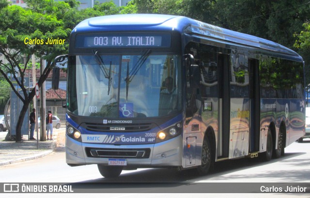 HP Transportes Coletivos 20801 na cidade de Goiânia, Goiás, Brasil, por Carlos Júnior. ID da foto: 7864384.