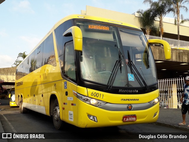 Viação Itapemirim 60011 na cidade de Belo Horizonte, Minas Gerais, Brasil, por Douglas Célio Brandao. Número da foto: #7866267.