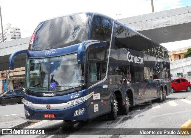 Viação Cometa 17321 na cidade de Belo Horizonte, Minas Gerais, Brasil, por Vicente de Paulo Alves. ID da foto: 7866349.