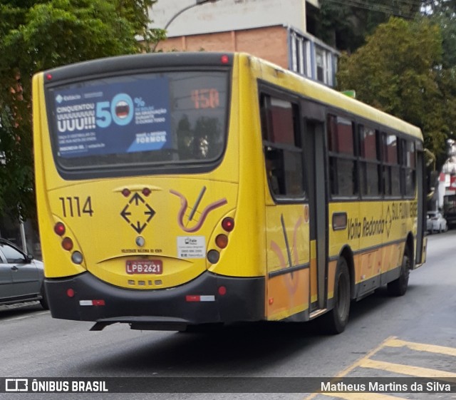 Viação Sul Fluminense 1114 na cidade de Volta Redonda, Rio de Janeiro, Brasil, por Matheus Martins da Silva. ID da foto: 7866371.