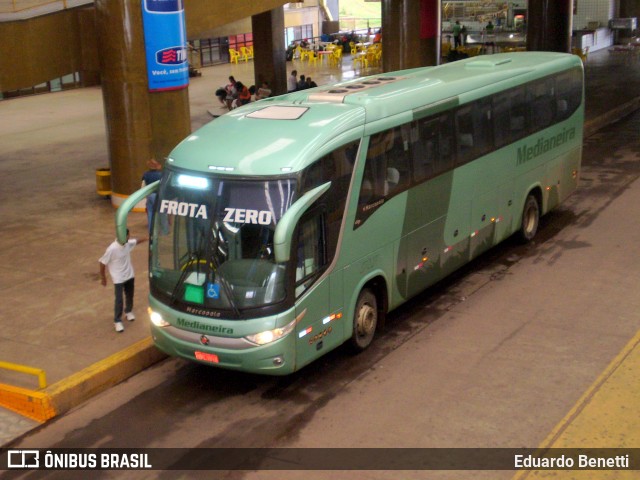 Viação Nossa Senhora de Medianeira 37027 na cidade de Cuiabá, Mato Grosso, Brasil, por Eduardo Benetti . ID da foto: 7868351.