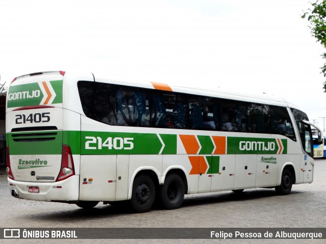 Empresa Gontijo de Transportes 21405 na cidade de Vitória da Conquista, Bahia, Brasil, por Felipe Pessoa de Albuquerque. ID da foto: 7866902.